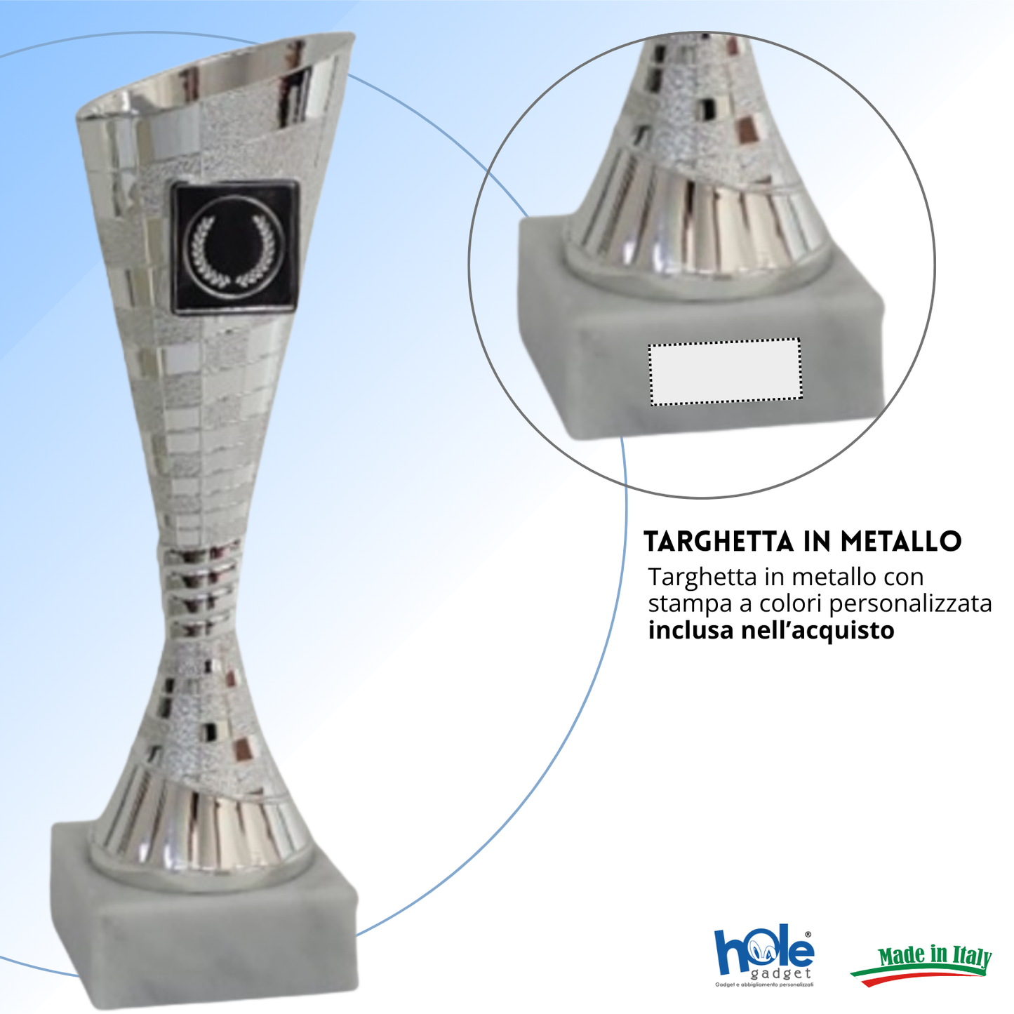 Coppa da 26 cm in ABS con base in marmo | Cod. 12.312