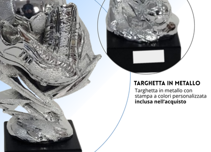 Premio calcistico personalizzato 19 cm | Cod. 14.550B