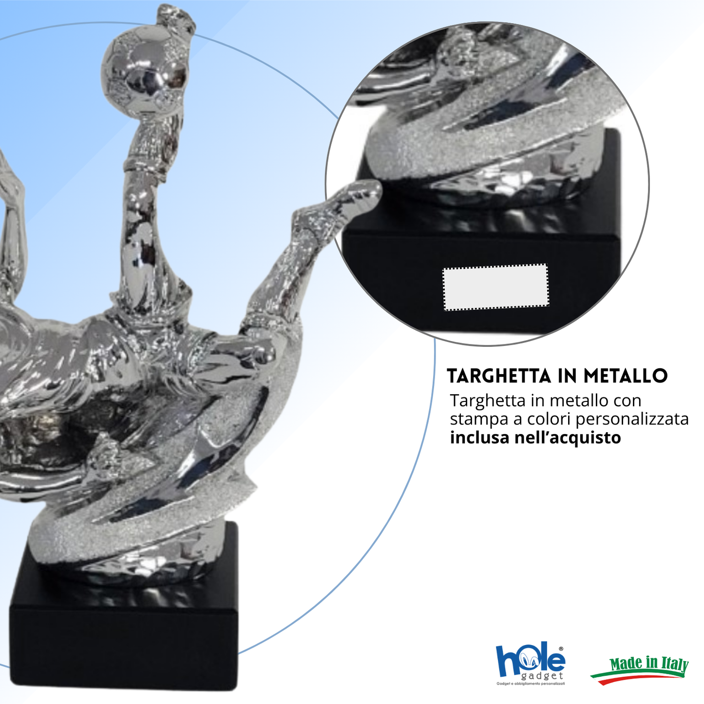 Premio calcistico personalizzato 26 cm | Cod. 14.550C