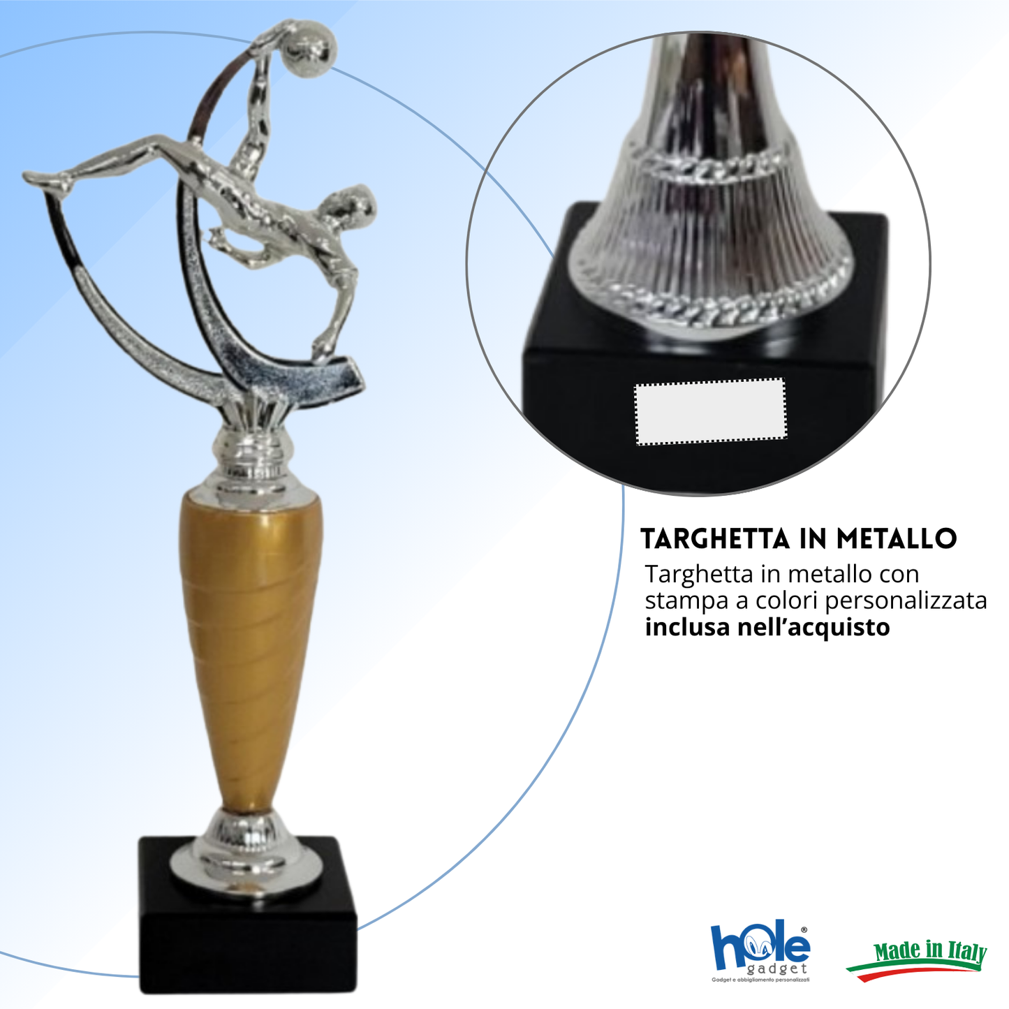 Premio calcistico personalizzato 33 cm | Cod. 14.553