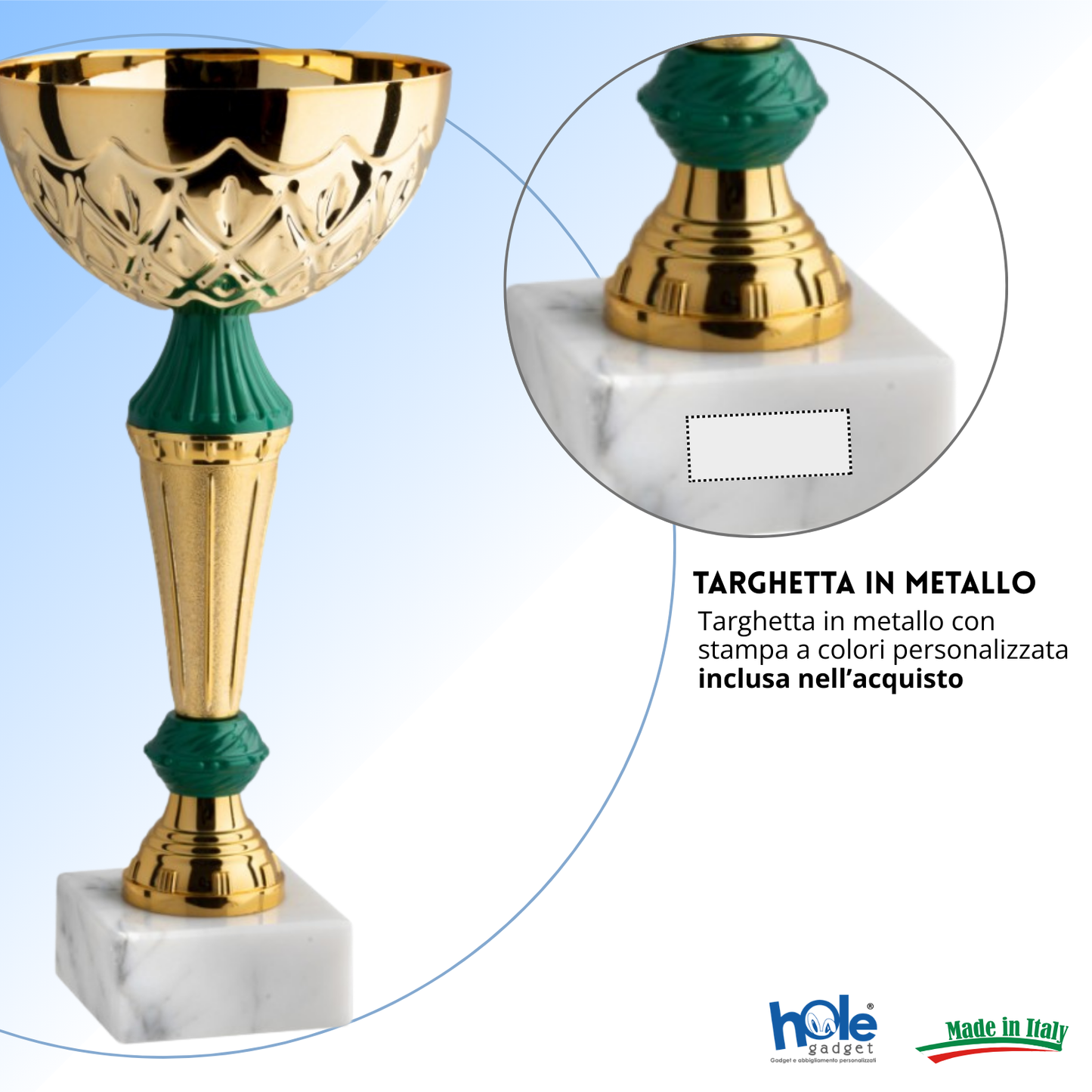 Set di 4 premiazioni 28 - 25 - 24 - 22 cm | Cod. 13.589G