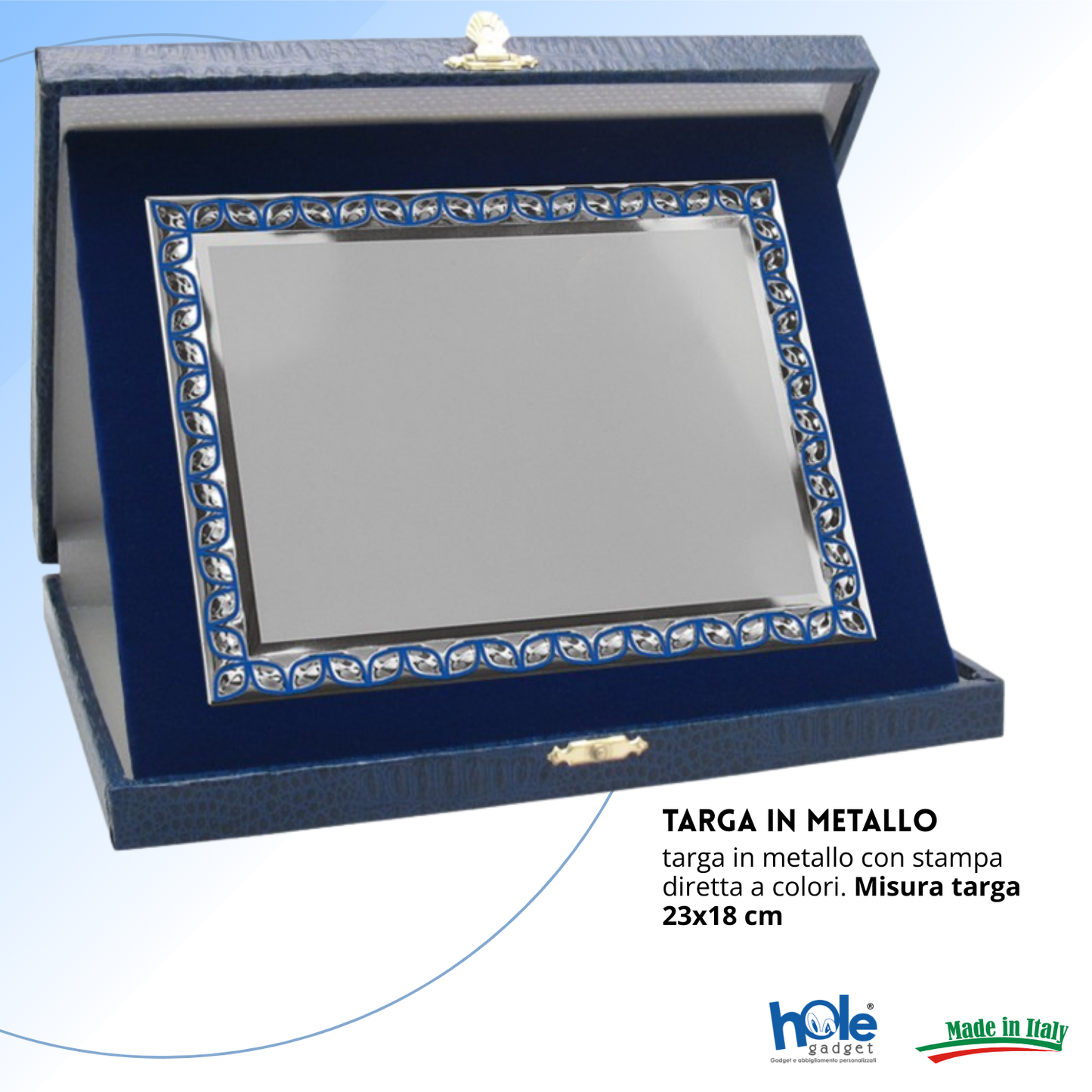 Targa personalizzata con astuccio 31x25 cm | Cod. 19.17.31A