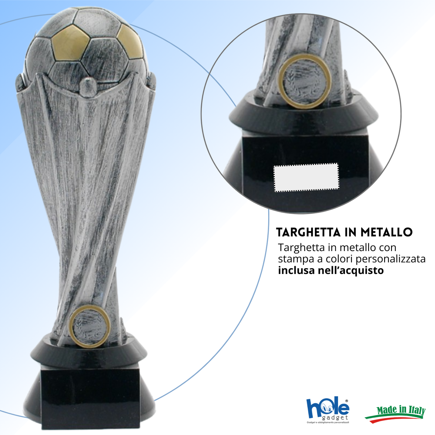 Premio calcistico da 31 cm personalizzato | Cod. 14.480A