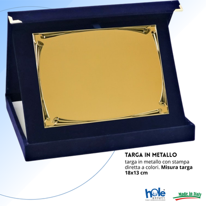 Targa personalizzata con astuccio 23x19 cm | Cod. 19.75.23