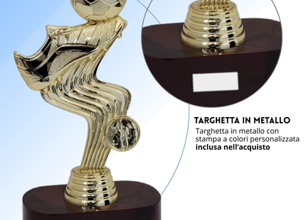 Premio calcistico personalizzato 22 cm | Cod. 14.507A