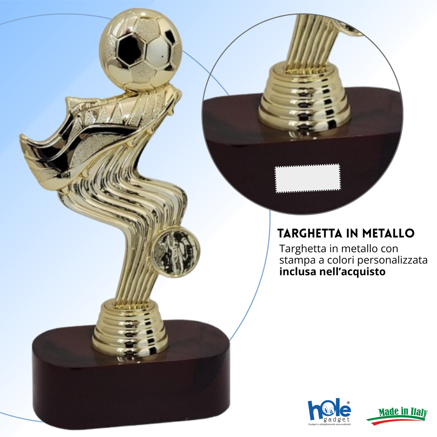 Premio calcistico personalizzato 22 cm | Cod. 14.507A
