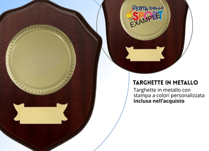 Crest in legno personalizzato | Cod. 25.625A