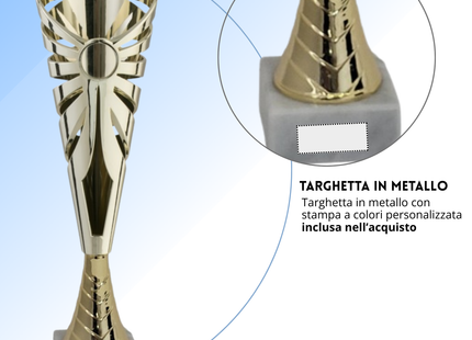 Coppa da 36 cm in ABS con base in marmo | Cod. 12.961G