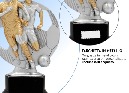 Premio calcistico personalizzato 19,5 cm | Cod. 14.524A