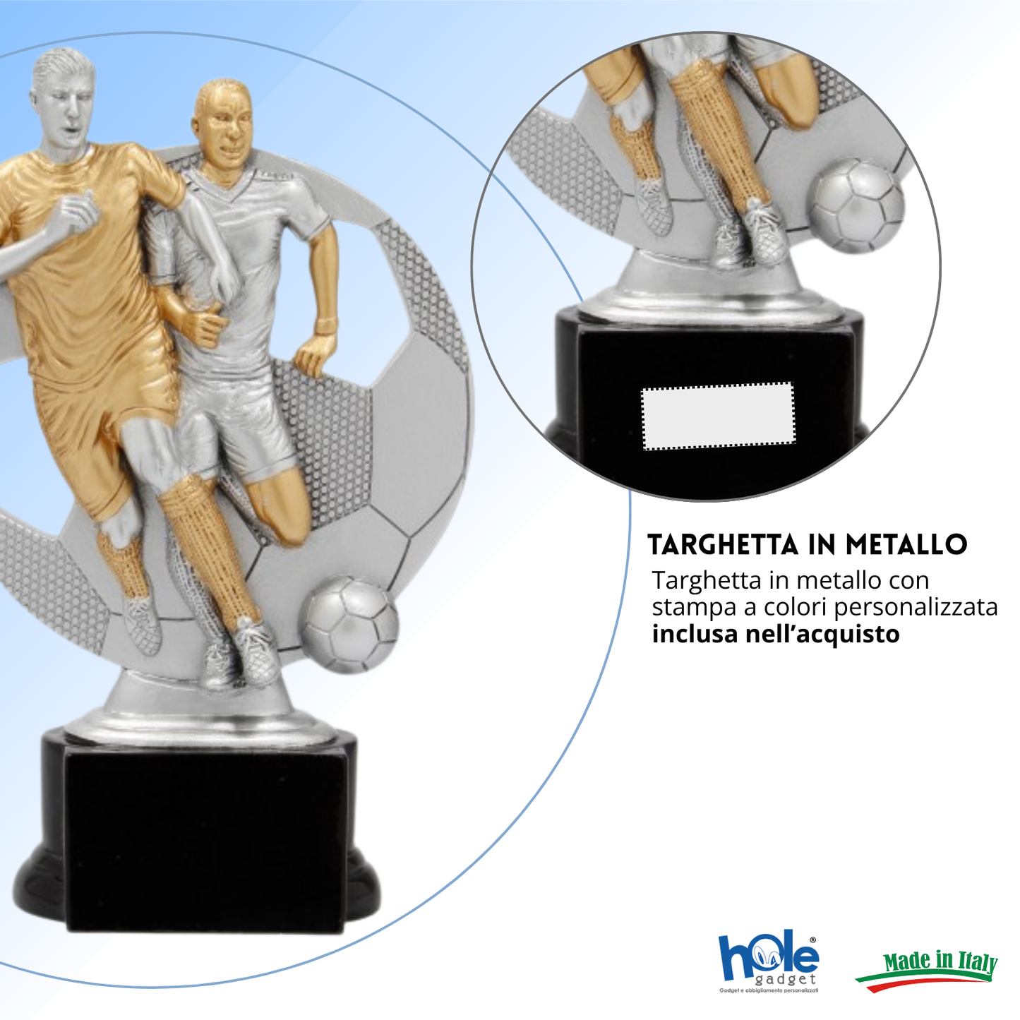 Premio calcistico personalizzato 19,5 cm | Cod. 14.524A