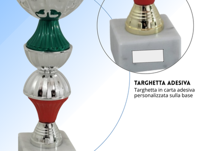Tris di premiazioni 21 - 20 - 19 cm | Cod. 13.419S