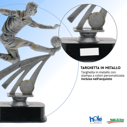 Premio calcistico da 23 cm personalizzato | Cod. 14.500A