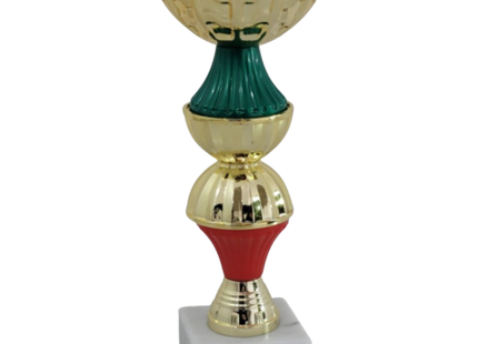 Coppa da 21 cm in metallo con base in marmo | Cod. 13.411G