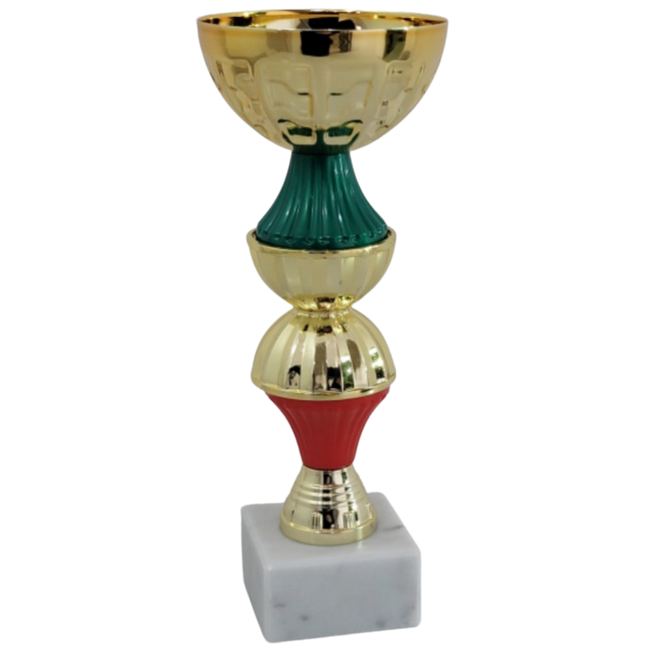 Coppa da 21 cm in metallo con base in marmo | Cod. 13.411G