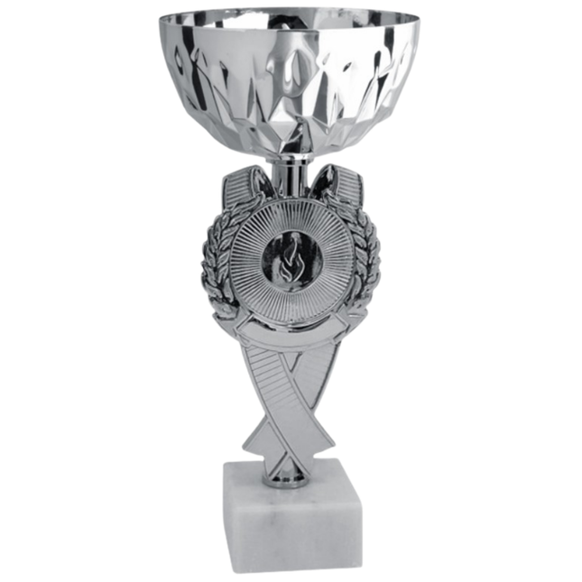 Coppa da 21 cm con tazza in metallo e base in marmo | Cod. 13.603S