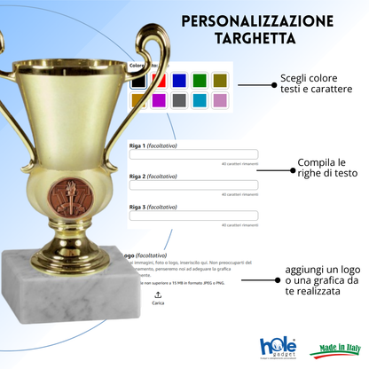 Tris di premiazioni 18 - 16 - 15 cm | Cod. 13.309