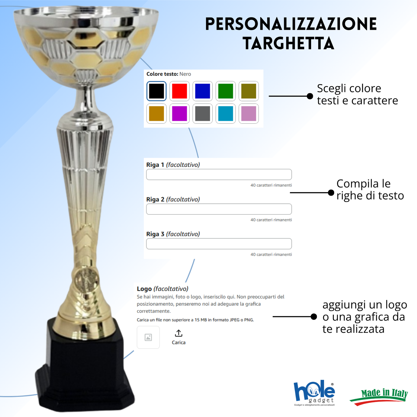 Coppa da 34 cm base nera | Cod. 10.063