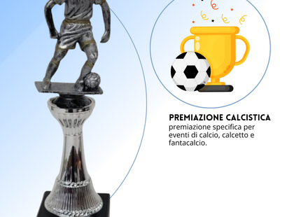 Premio calcistico personalizzato 27 cm | Cod. 14.551A