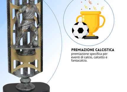 Premio calcistico personalizzato 27,5 cm | Cod. 14.518D