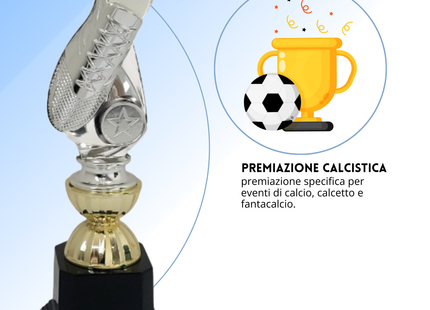 Premio calcistico personalizzato 26 cm | Cod. 14.540C