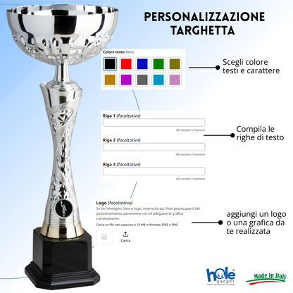 Coppa da 31 cm base nera | Cod. 10.074