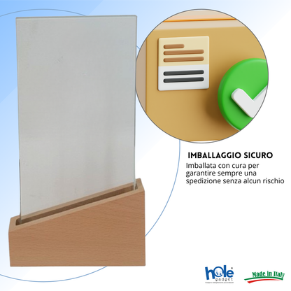 Trofeo in cristallo personalizzato 14x25x4 cm | Cod. 25.627L