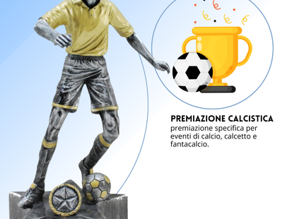 Premio calcistico personalizzato 28 cm | Cod. 14.530