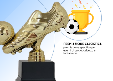 Premio calcistico personalizzato 22 cm | Cod. 14.550E