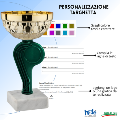 Tris di premiazioni 15 cm a 3 colorazioni | Cod. 13.569