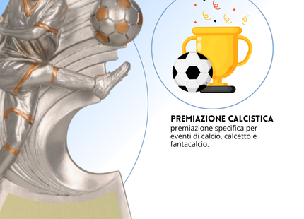 Premio calcistico personalizzato 16 cm | Cod. 14.523B
