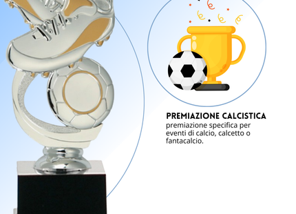 Premio calcistico da 18 cm personalizzato | Cod. 14.501A.6