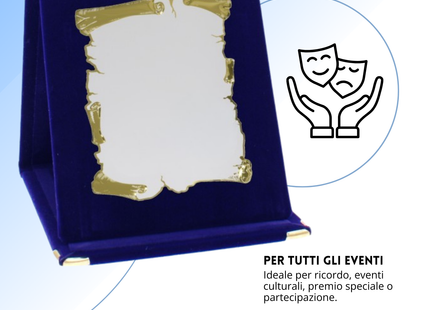 Targa personalizzata con astuccio 15x21 cm | Cod. 19.17.15B