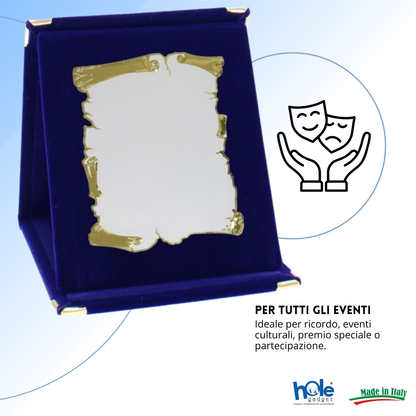 Targa personalizzata con astuccio 15x21 cm | Cod. 19.17.15B