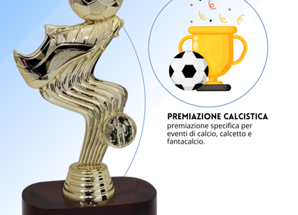 Premio calcistico personalizzato 22 cm | Cod. 14.507A