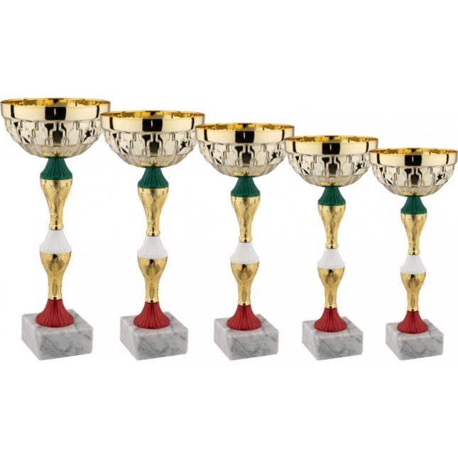 Set di 5 coppe personalizzate 37-34 - 30 - 27 - 24 cm | Cod. 12.949G