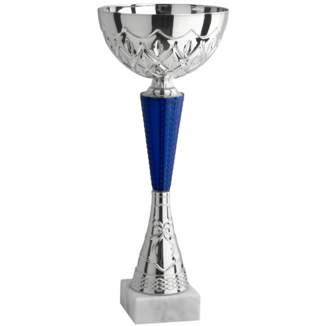 Coppa da 33 cm in metallo con base in marmo | Cod. 13.032S