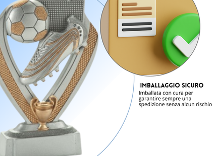 Premio calcistico da 10 cm personalizzato | Cod. 14.489