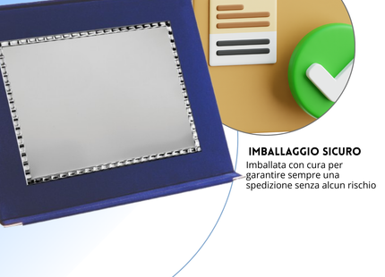 Targa personalizzata con astuccio 28x21 cm | Cod. 19.74.28