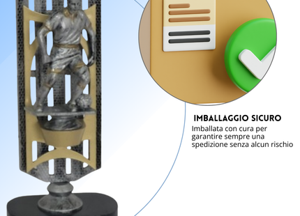 Premio calcistico personalizzato 27,5 cm | Cod. 14.518D