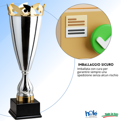 Trofeo in metallo da 62 cm peso da 3,4 Kg. | Cod. 1.012