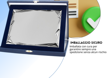 Targa personalizzata con astuccio 26x21 cm | Cod. 19.76.26