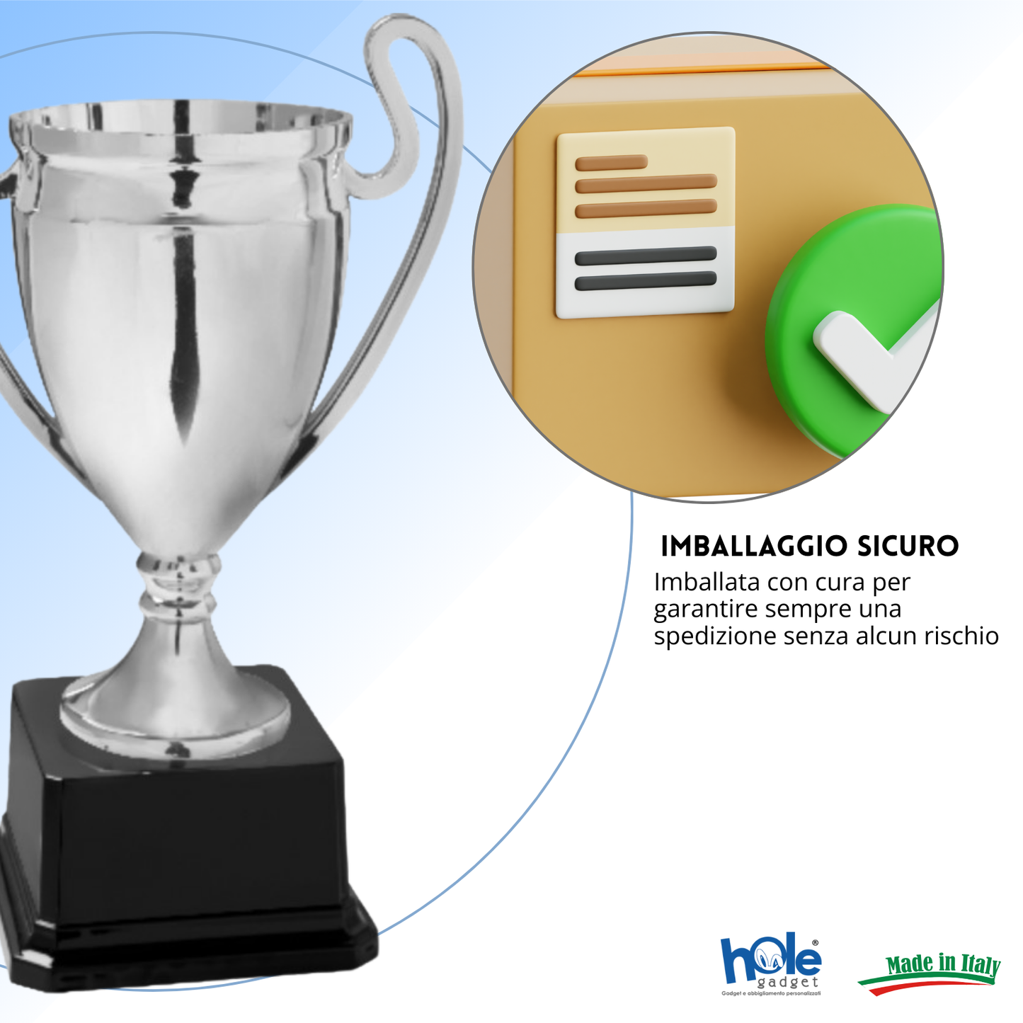 Coppa da 22 cm in ABS con base nera | Cod. 12.992