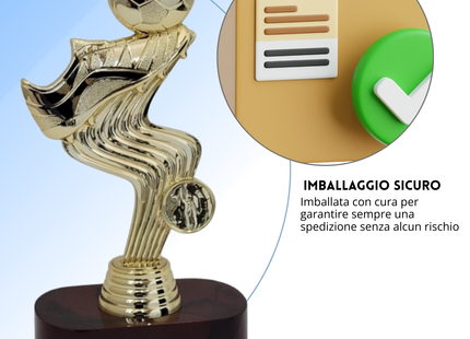 Premio calcistico personalizzato 22 cm | Cod. 14.507A