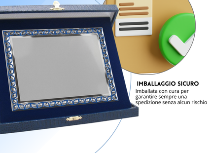 Targa personalizzata con astuccio 26x21 cm | Cod. 19.17.26A