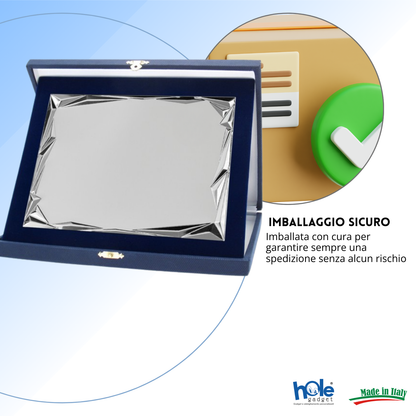Targa personalizzata con astuccio 23x19 cm | Cod. 19.76.23
