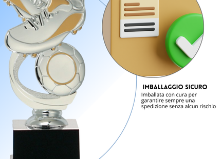 Premio calcistico da 18 cm personalizzato | Cod. 14.501A.6