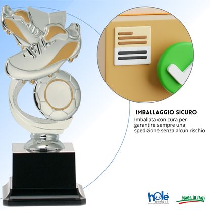 Premio calcistico da 18 cm personalizzato | Cod. 14.501A.6