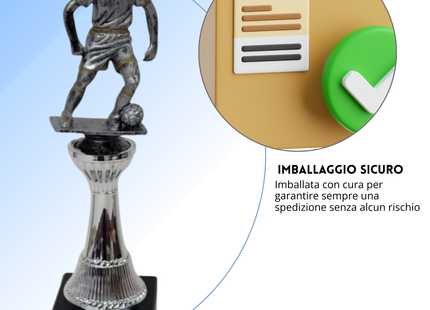 Premio calcistico personalizzato 27 cm | Cod. 14.551A
