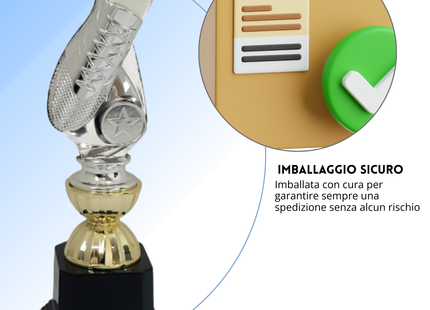 Premio calcistico personalizzato 26 cm | Cod. 14.540C