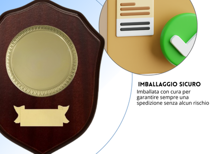 Crest in legno personalizzato | Cod. 25.625A
